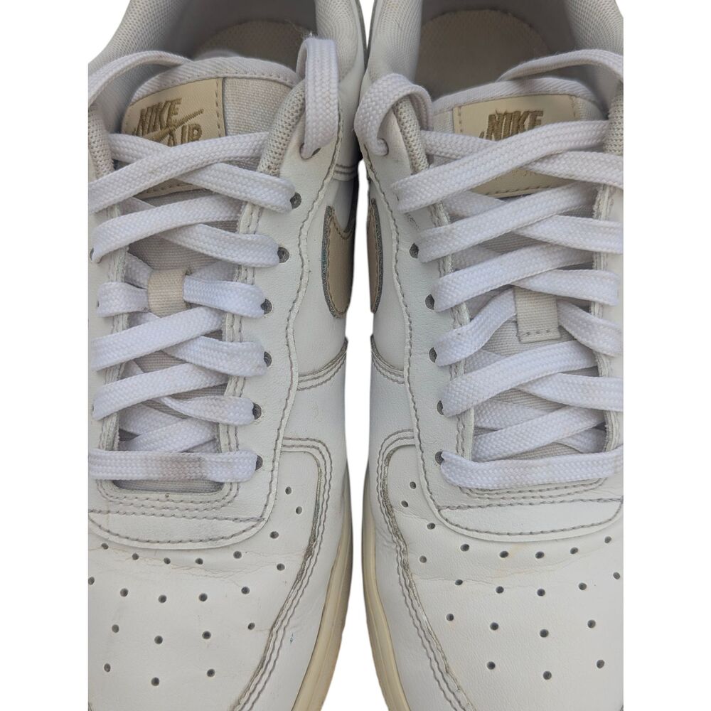 Nike Air Force 1 Low White Tan Swoosh Women’s 8.5 / Men’s 7 CZ0270-105 - Picture 7 of 10